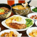 台中福林路美食║傳統中式料理小吃中場無休息，招牌蒜滷豬棒腿飯，每日限量供應，晚來吃不到！